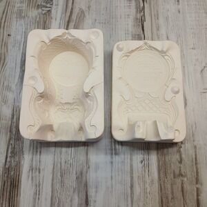 Vintage Duncan DM-94 Antique Clock Ceramic Slip Casting Mold Plaster 6.5 Inch